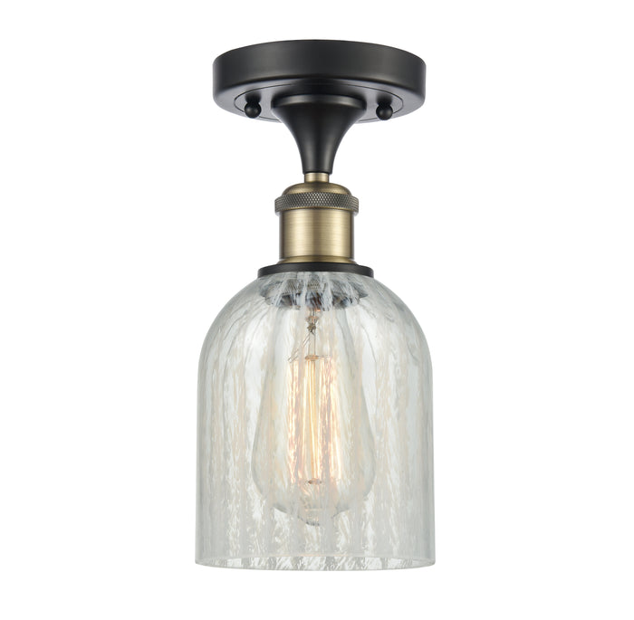 Edison Semi-Flush Mount Brushed Satin Nickel