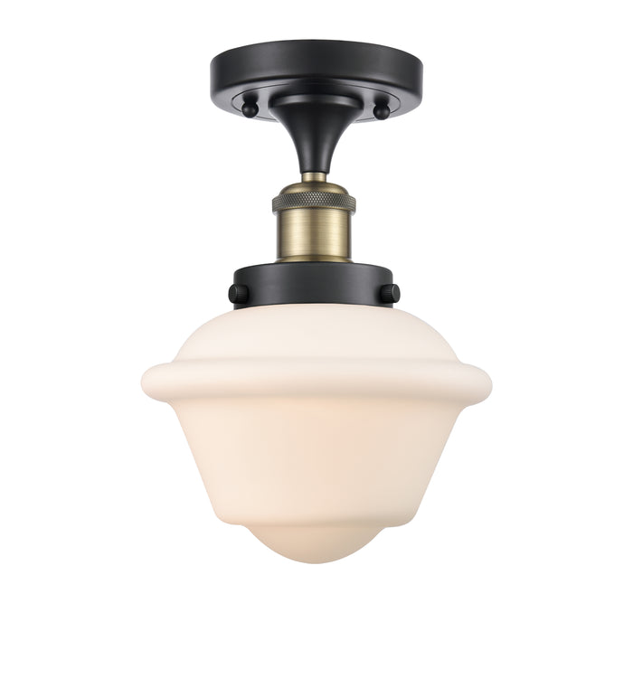 Edison Semi-Flush Mount Brushed Satin Nickel