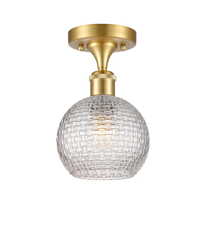 Satin Gold / Clear Basket Weave