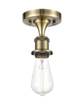 Edison Semi-Flush Mount Polished Nickel