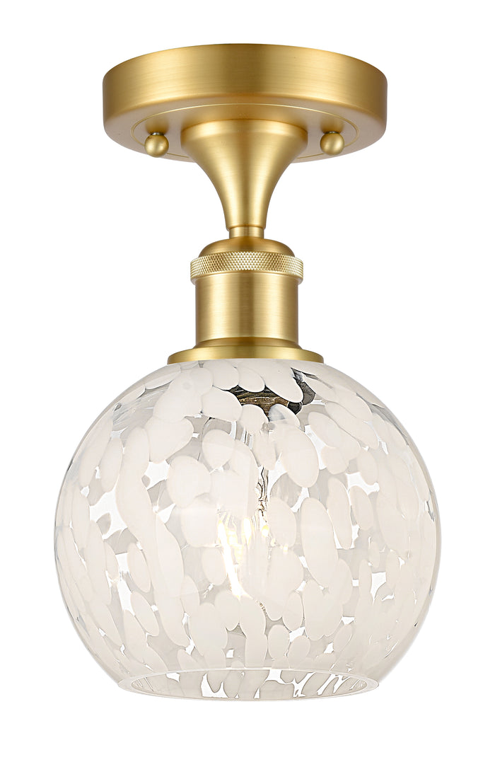 Satin Gold / White Mouchette