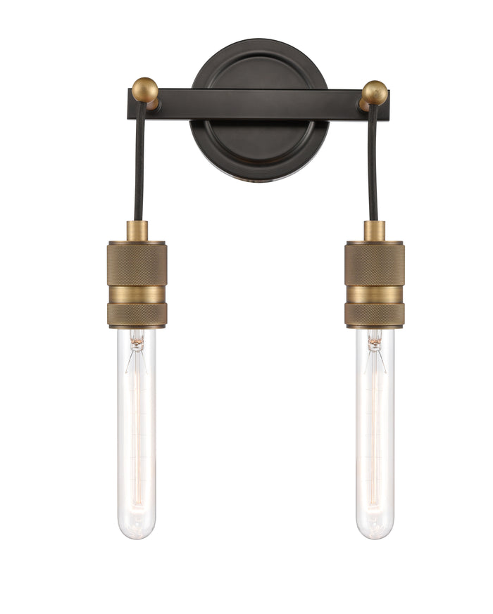 Ellis Sconce Cast Brass Steel Industrial