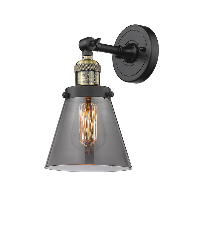 Black Antique Brass / Light Smoke