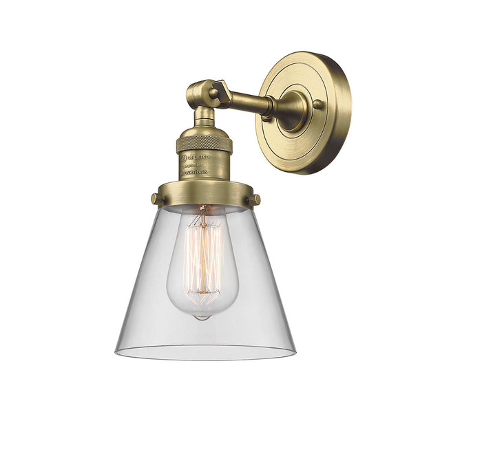 Franklin Restoration Sconce Brass Glass