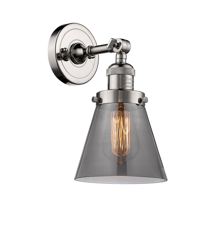 Polished Nickel / Light Smoke