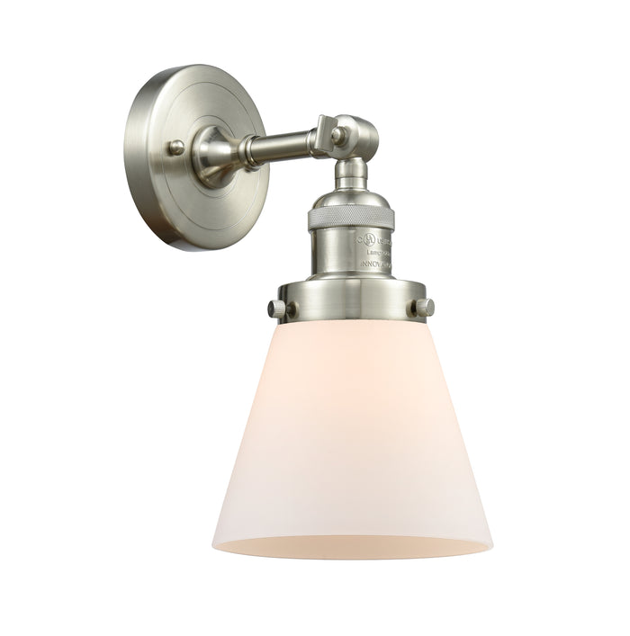 Brushed Satin Nickel / Matte White