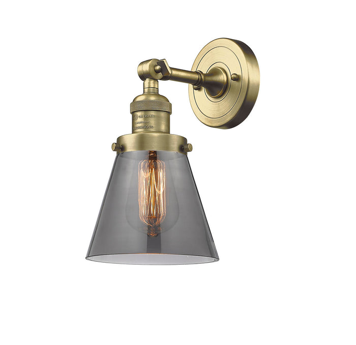 Franklin Restoration Sconce Brass Glass