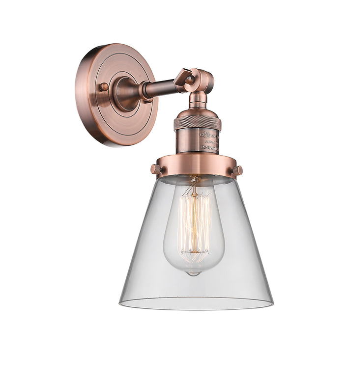 Franklin Restoration Sconce Brass Glass