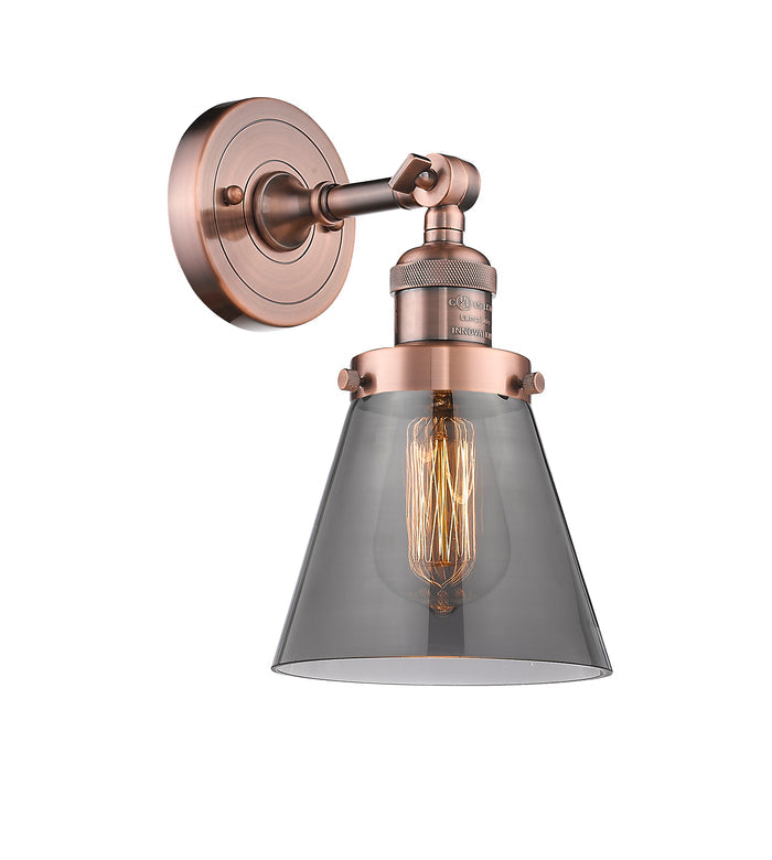Franklin Restoration Sconce Brass Glass