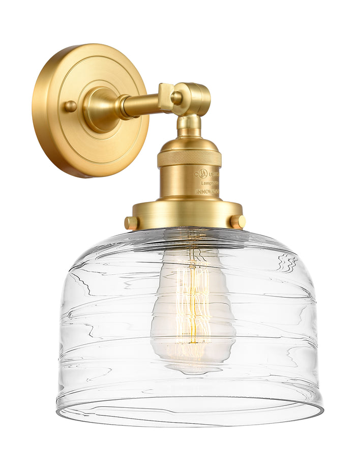 Satin Gold / Clear Deco Swirl