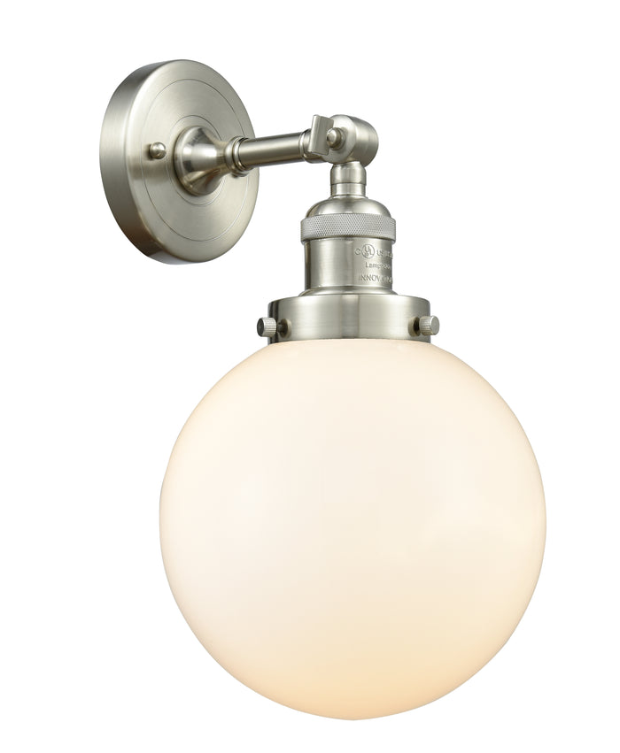 Brushed Satin Nickel / Matte White