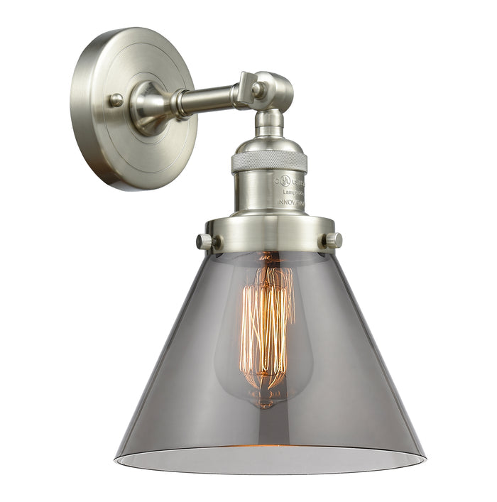 Brushed Satin Nickel / Light Smoke