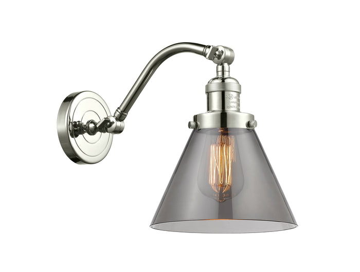 Polished Nickel / Light Smoke