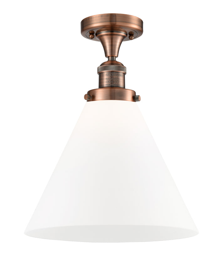 Franklin Semi-Flush Mount 7.75 Brushed Satin