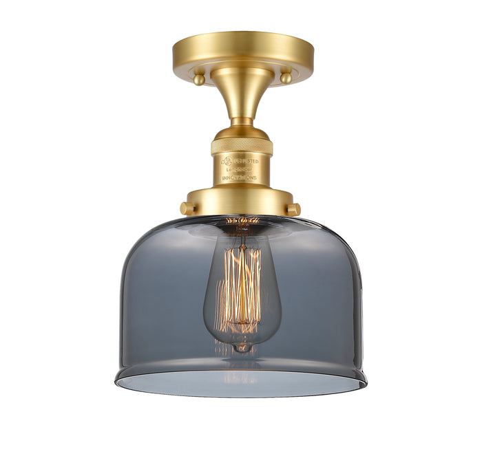 Franklin Semi-Flush Mount Brushed Nickel Brass