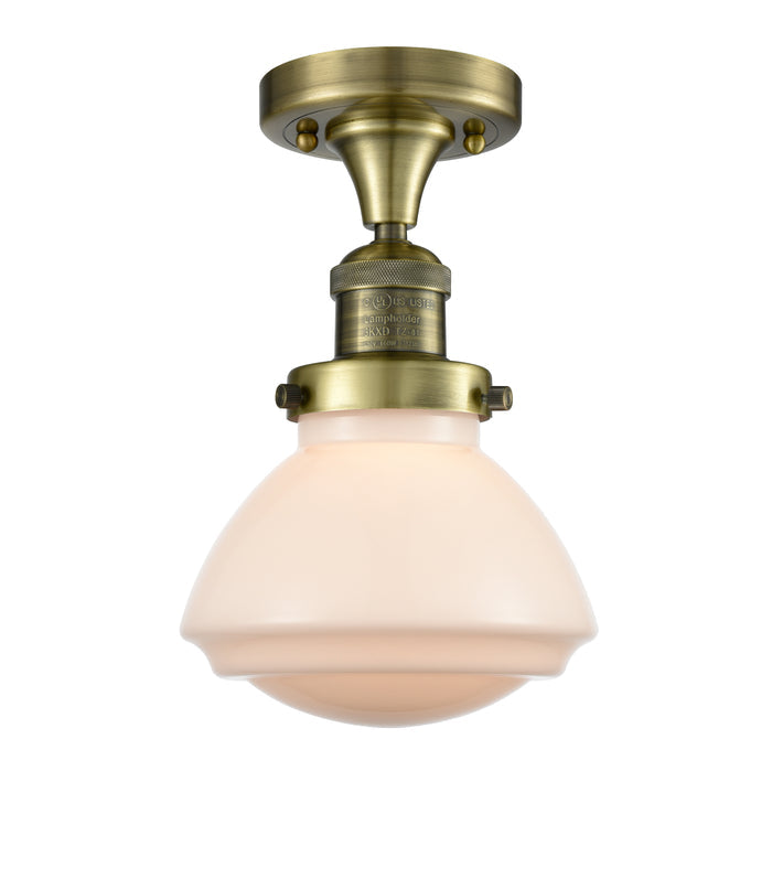 Franklin Semi-Flush Mount Brushed Nickel