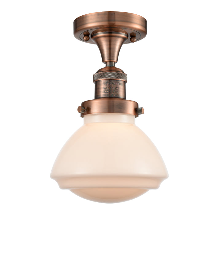 Franklin Semi-Flush Mount Brushed Nickel