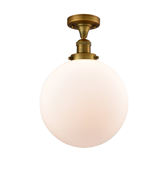 Brushed Brass / Matte White