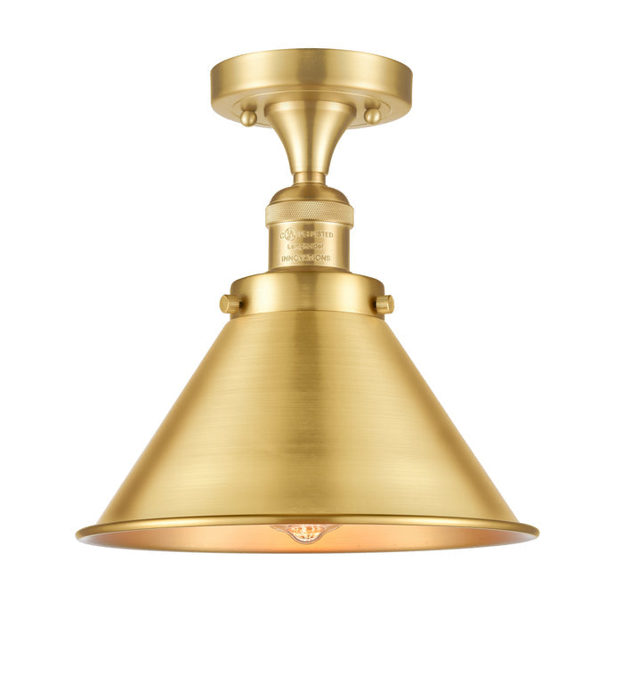 Franklin Semi-Flush Mount Brushed Satin Nickel
