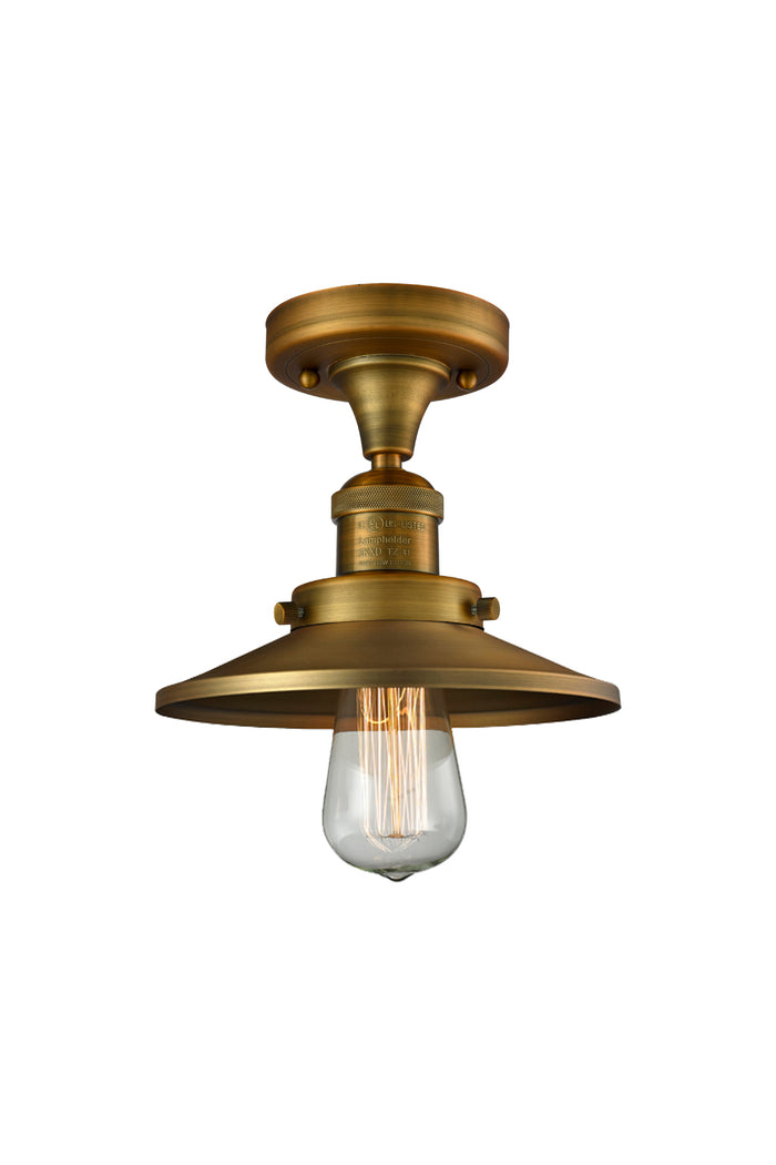Franklin Semi-Flush Mount Brushed Satin Nickel