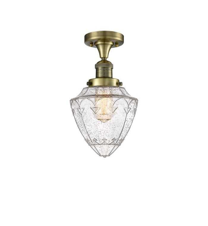 Franklin Semi-Flush Mount Brushed Satin Nickel