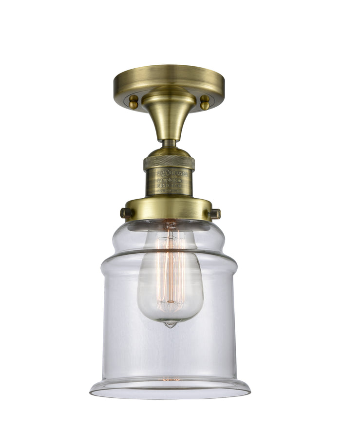 Franklin Semi-Flush Mount Brushed Satin Nickel