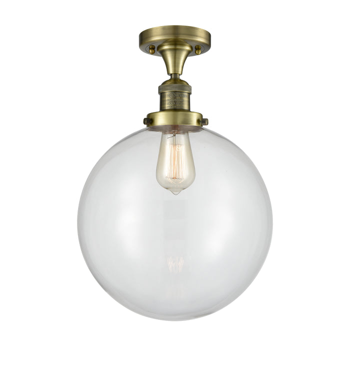 Franklin Semi-Flush Mount Brushed Satin Nickel