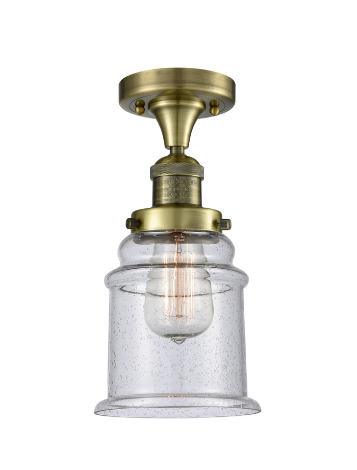 Franklin Semi-Flush Mount Brushed Satin Nickel