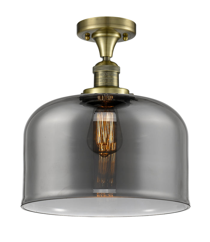 Franklin Semi-Flush Mount Brushed Satin Nickel