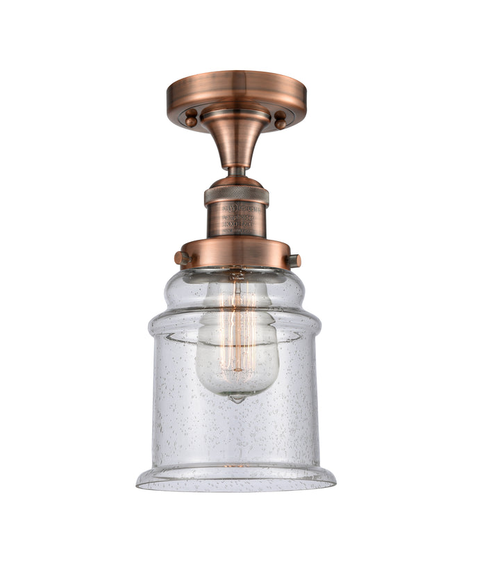 Franklin Semi-Flush Mount Brushed Satin Nickel