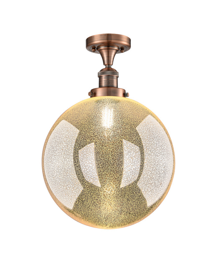 Franklin Semi-Flush Mount Brushed Satin Nickel