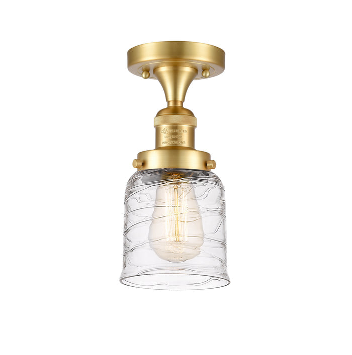 Satin Gold / Clear Deco Swirl