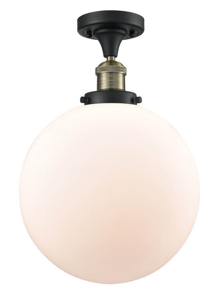 Black Antique Brass / Matte White