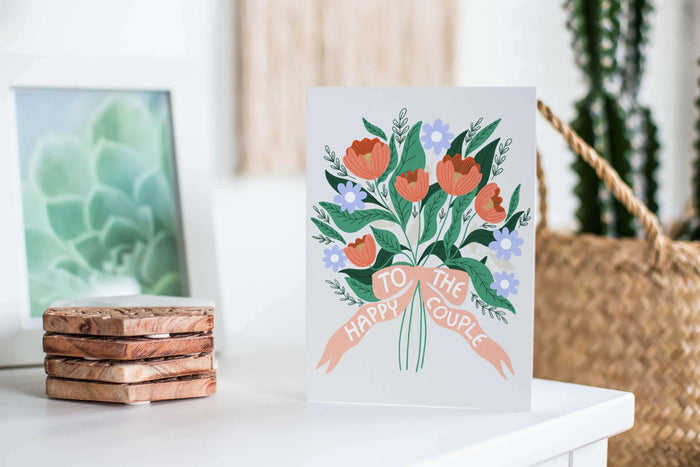 Happy Couple Bouquet Card - Gingiber