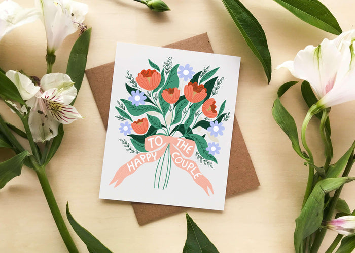 Happy Couple Bouquet Card - Gingiber