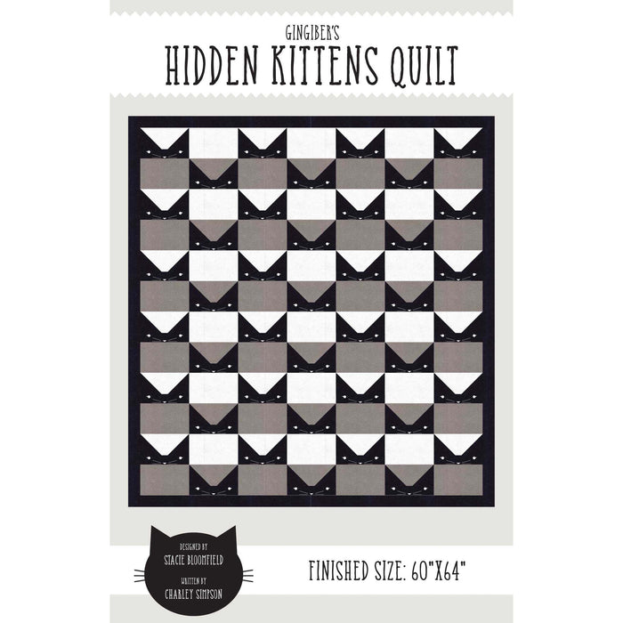 Hidden Kittens Quilt Pattern - PDF - Gingiber