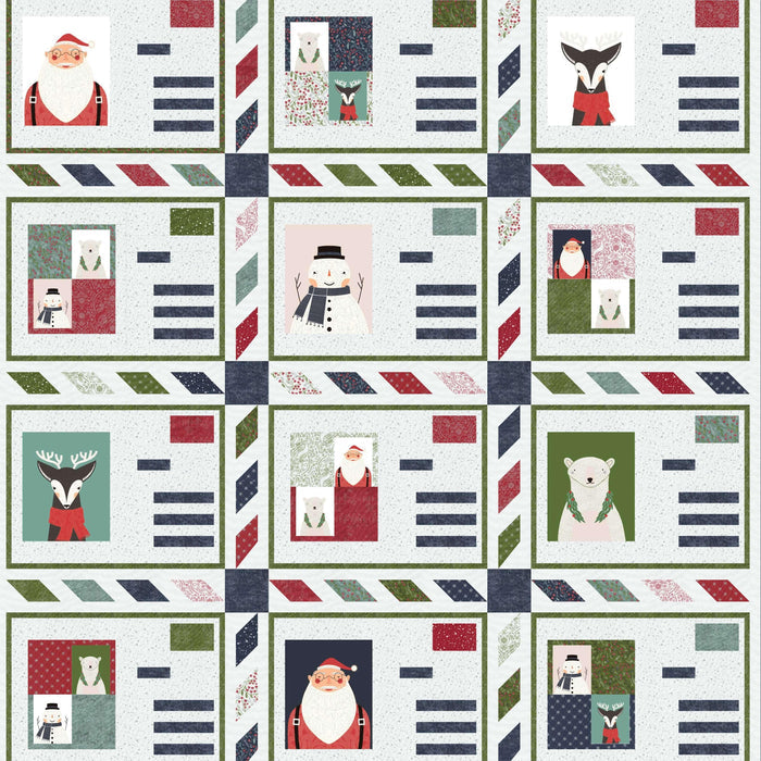 Holiday Cards Quilt Pattern - PDF - Gingiber