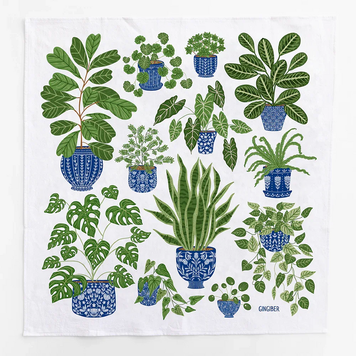 Limited Time Houseplant Tea Towel - Gingiber