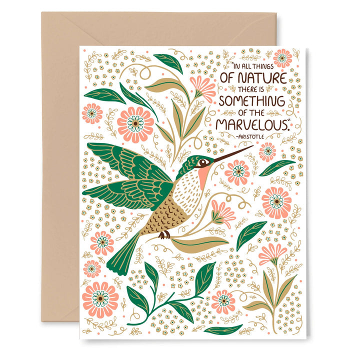 Hummingbird Card - Gingiber