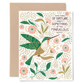 Hummingbird Card - Gingiber
