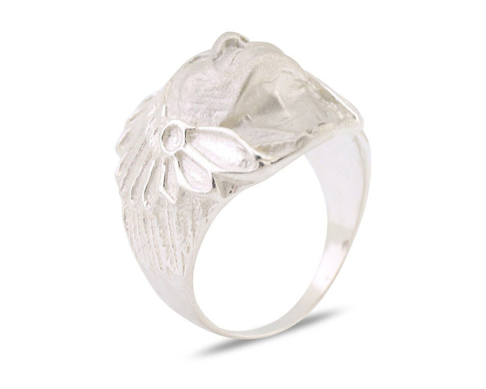 Indian Chief Ring 925 Sterling Silver SOLID CAST 925 STERLING SILVER Size 11.25