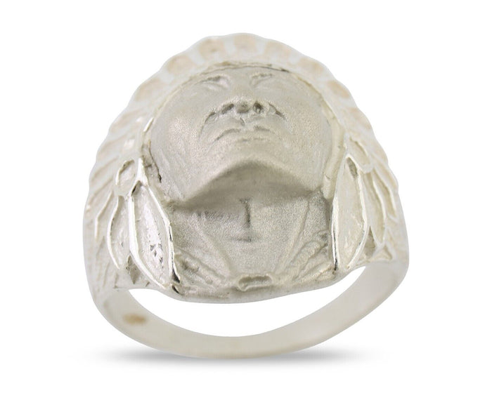 Indian Chief Ring 925 Sterling Silver SOLID CAST 925 STERLING SILVER Size 12