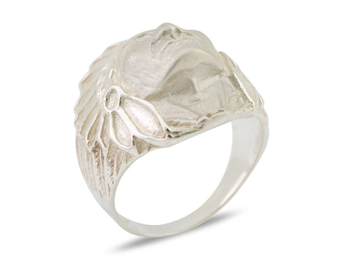 Indian Chief Ring 925 Sterling Silver SOLID CAST 925 STERLING SILVER Size 9.75