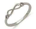 Infinity Heart Promise Ring 925 Solid Silver Size 6.25