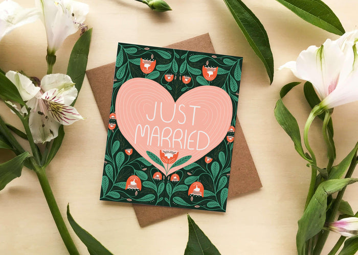 Just Married Card - Gingiber