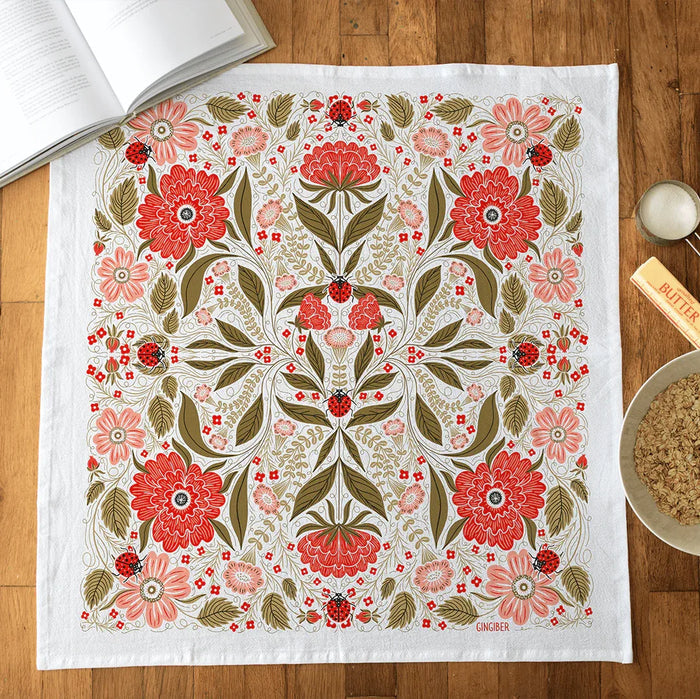 Ladybug Tea Towel - Gingiber