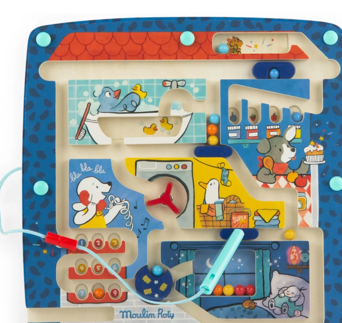 Magnetic maze Puce & Pilou Close