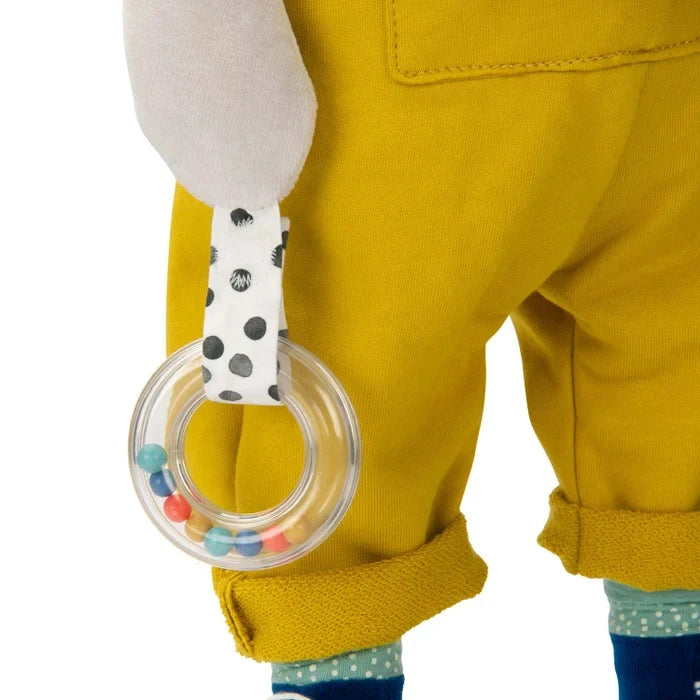 Moulin Roty Puce and Pilou Large Activity Dog with rattle