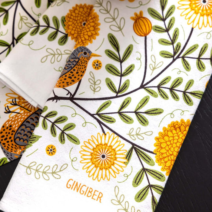 Mums & Robins Tea Towel - Gingiber