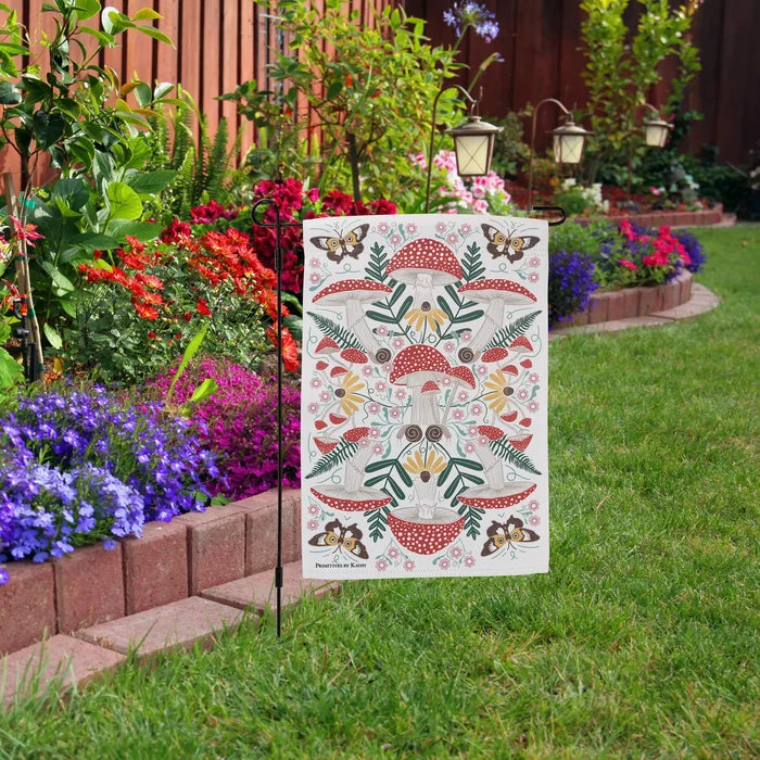 Mushroom Garden Flag
